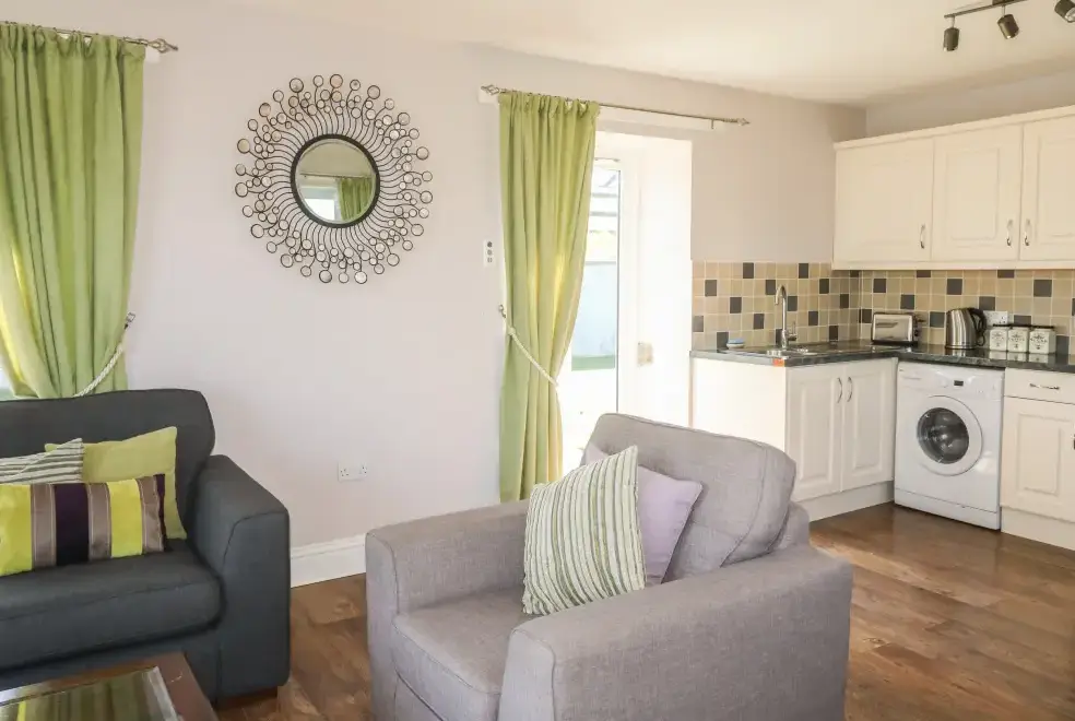 Lounge at Middle Barn Dogs-welcome Cottage, South West England