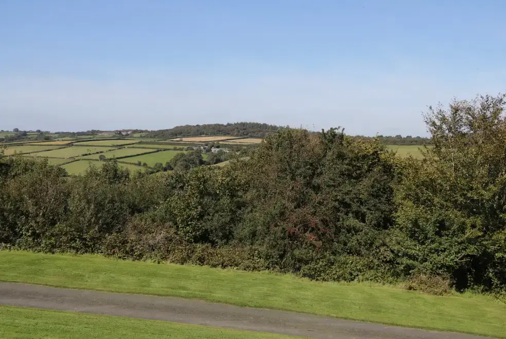 Countryside views at Middle Barn Dogs-welcome Cottage, South West England