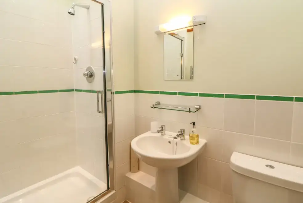 Shower room at Midfeather Cottage