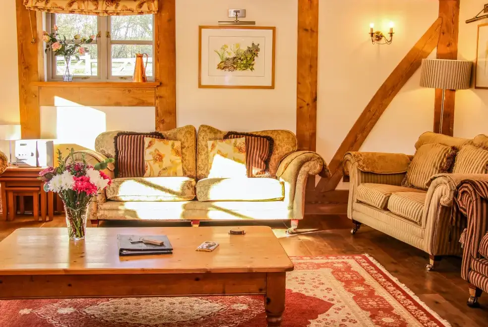 Lounge at Milking Parlour Country Retreat, Shropshire Hills