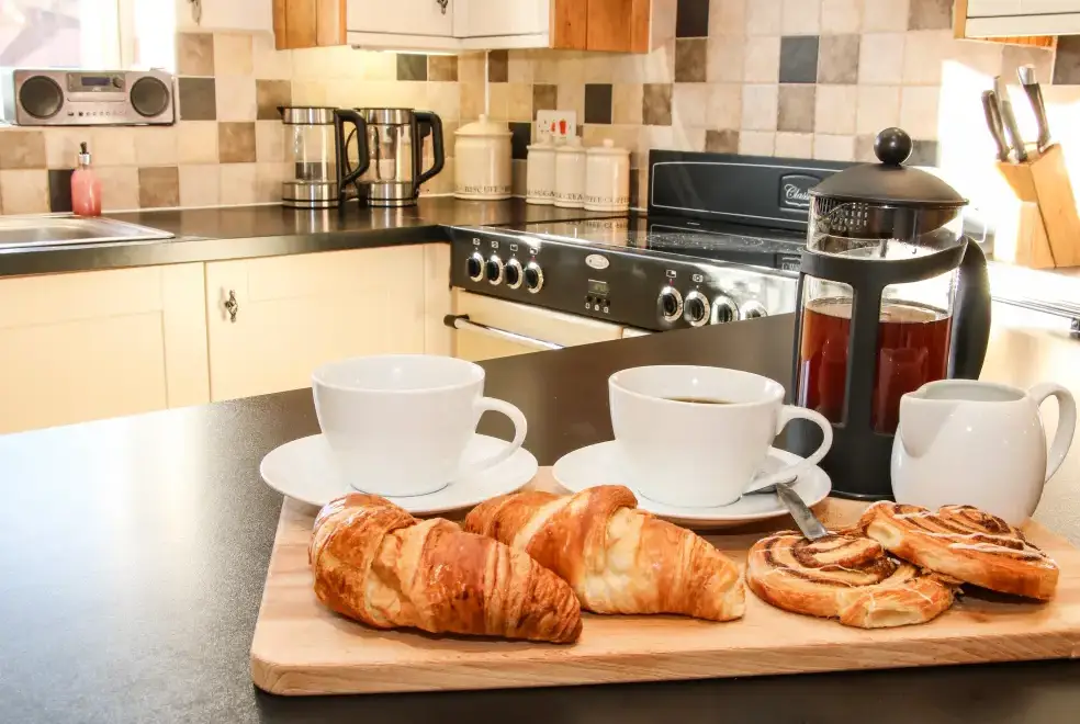 Kitchen/diner at Milking Parlour Country Retreat, Shropshire Hills