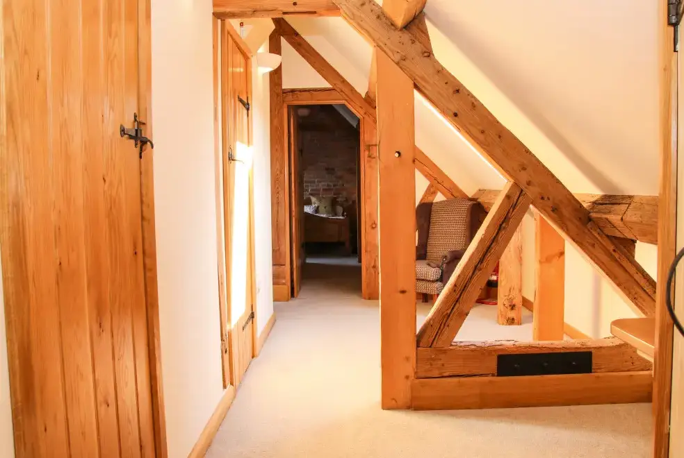 Luxurious interior at Milking Parlour Country Retreat, Shropshire Hills