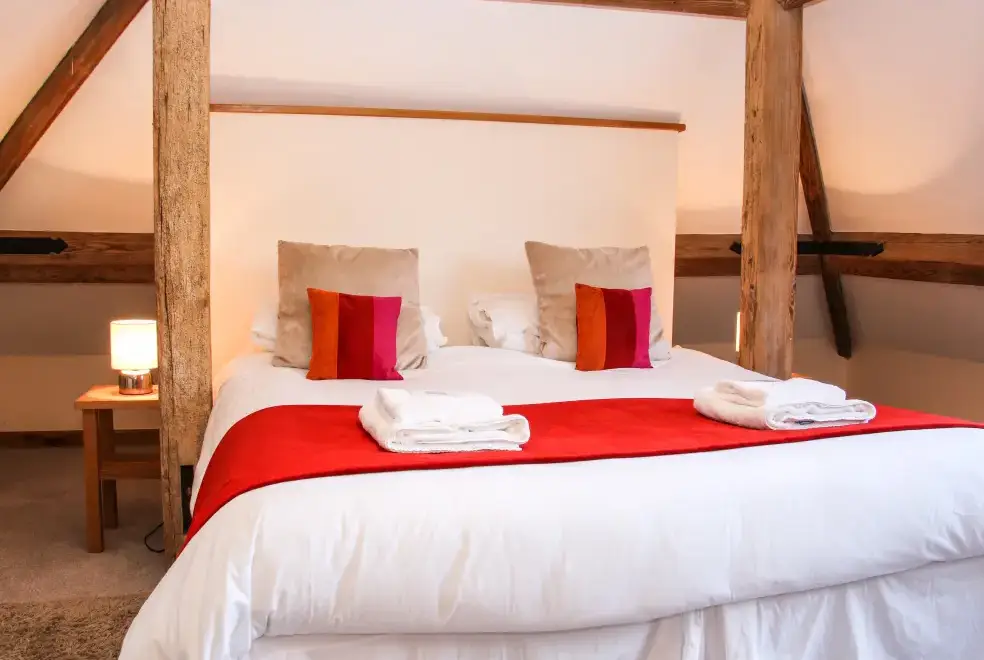 Bedroom at Milking Parlour Country Retreat, Shropshire Hills