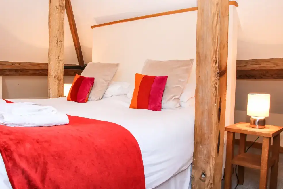 Bedroom at Milking Parlour Country Retreat, Shropshire Hills