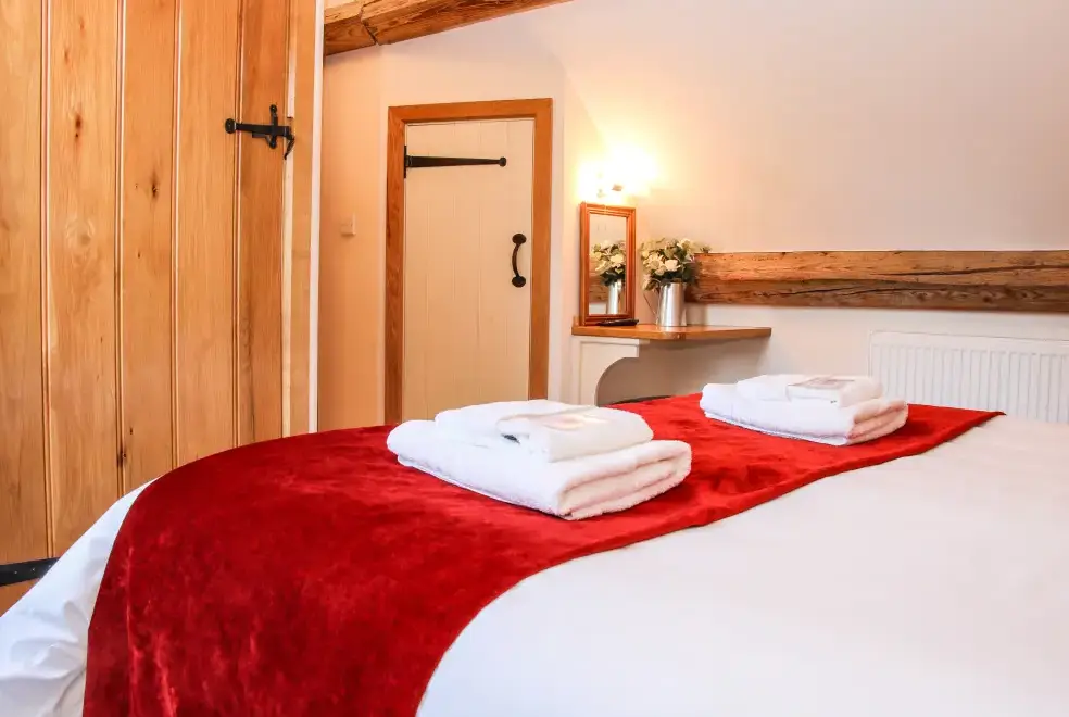 Bedroom at Milking Parlour Country Retreat, Shropshire Hills