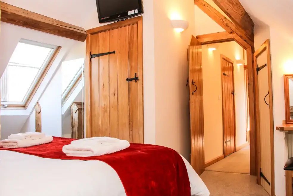 Bedroom at Milking Parlour Country Retreat, Shropshire Hills