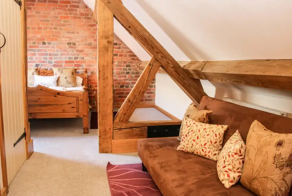 Bedroom at Milking Parlour Country Retreat, Shropshire Hills