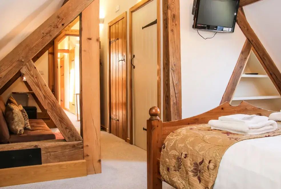 Bedroom at Milking Parlour Country Retreat, Shropshire Hills