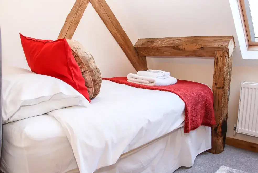 Bedroom at Milking Parlour Country Retreat, Shropshire Hills
