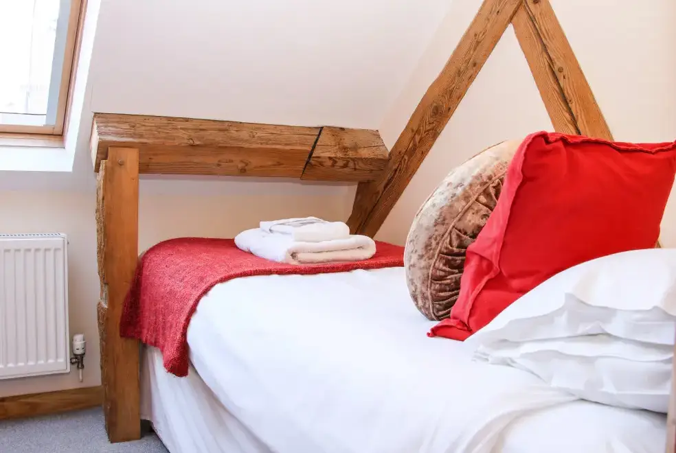 Bedroom at Milking Parlour Country Retreat, Shropshire Hills