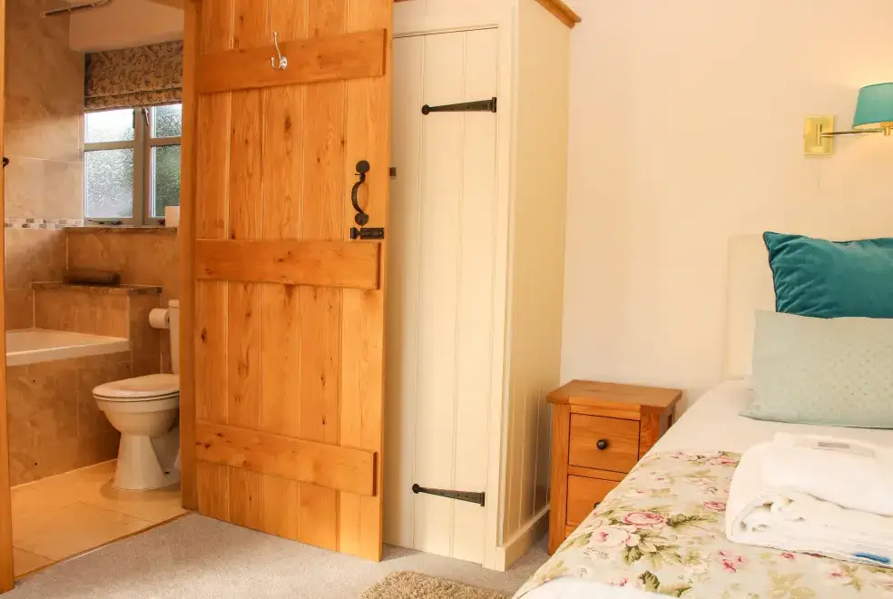 Bedroom at Milking Parlour Country Retreat, Shropshire Hills