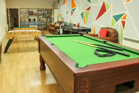 Games Room at Milking Parlour Country Retreat, Shropshire Hills, Shropshire