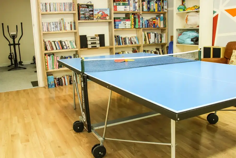 Games Room at Milking Parlour Country Retreat, Shropshire Hills
