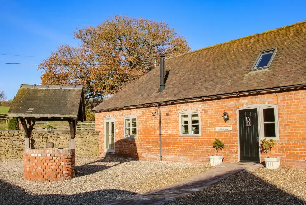 Milking Parlour Country Retreat, Shropshire Hills, from the outside