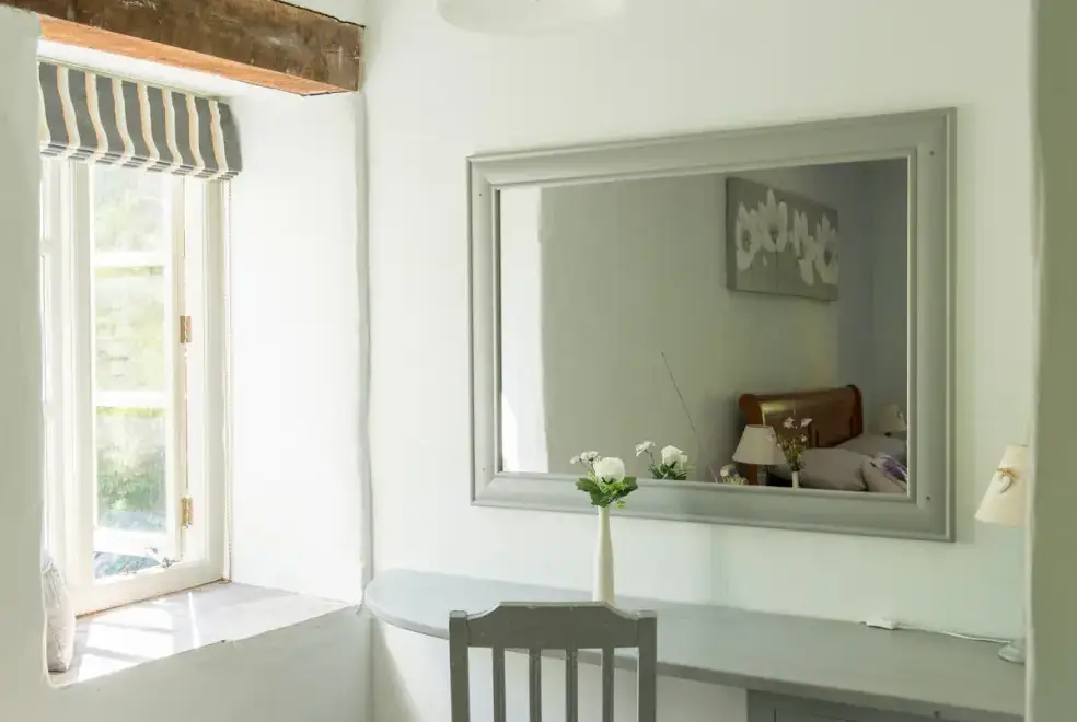 Desk area at Mill Cottage