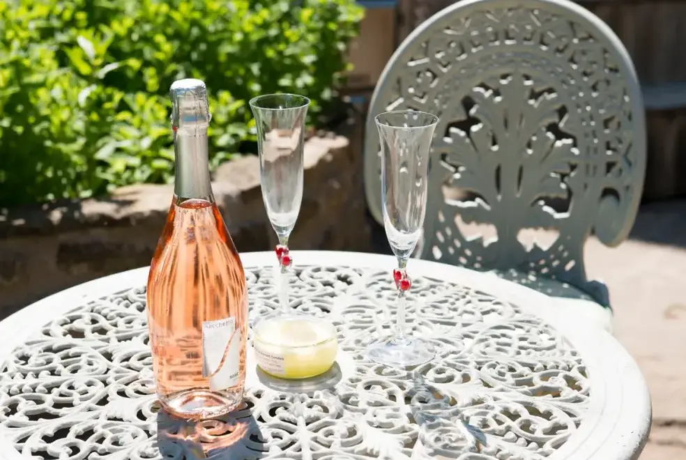 Patio area at Mill Cottage
