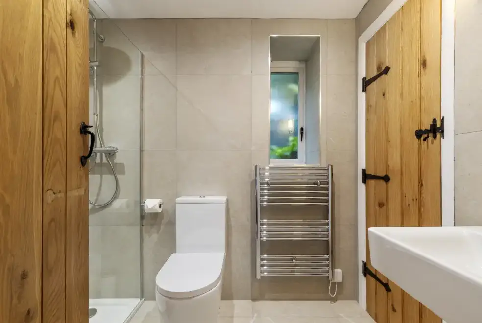 Shower room at Mill Lodge