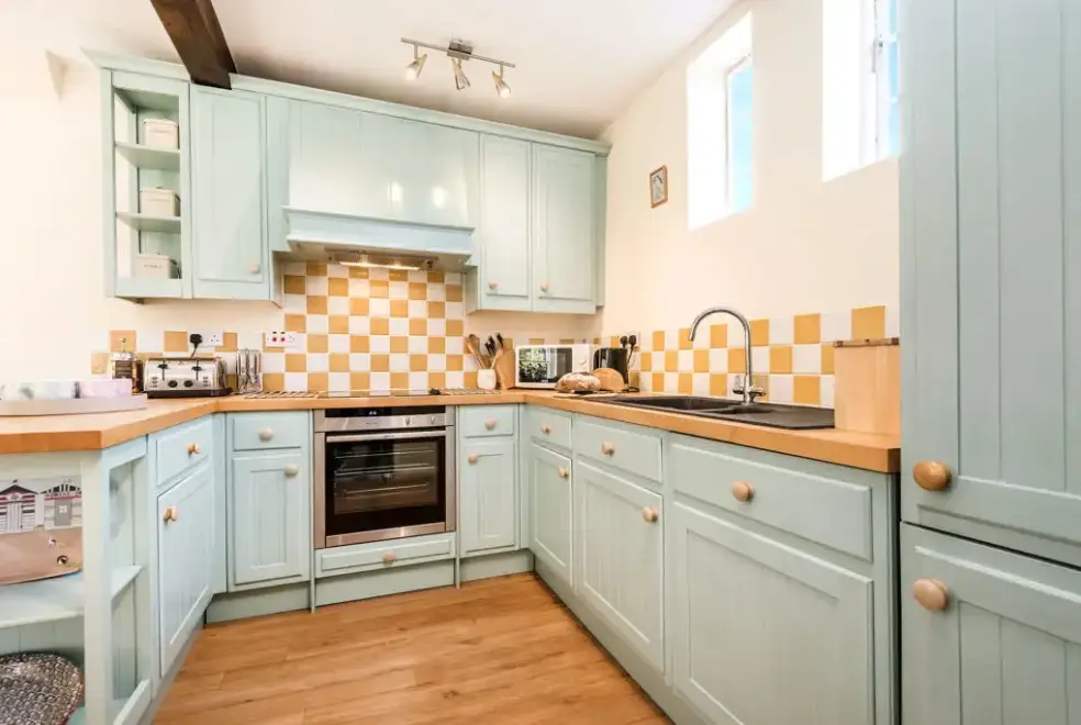 Farmhouse style kitchen at Millers House at Mendham Mill