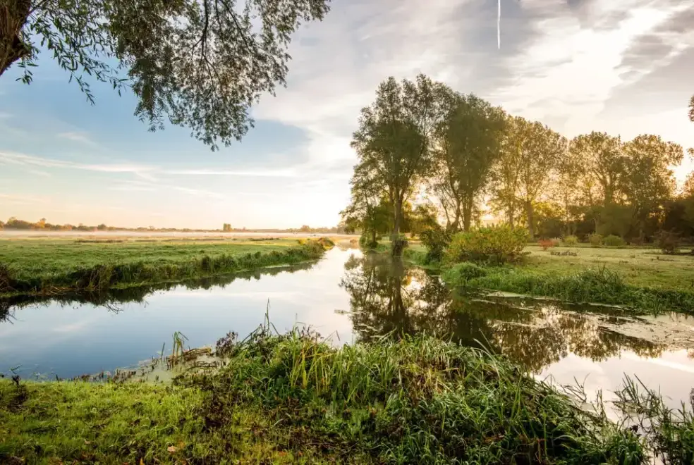 Countryside views at Millers House at Mendham Mill