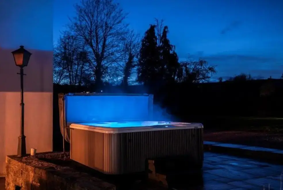 Private Hot Tub at Monnow Valley Studio