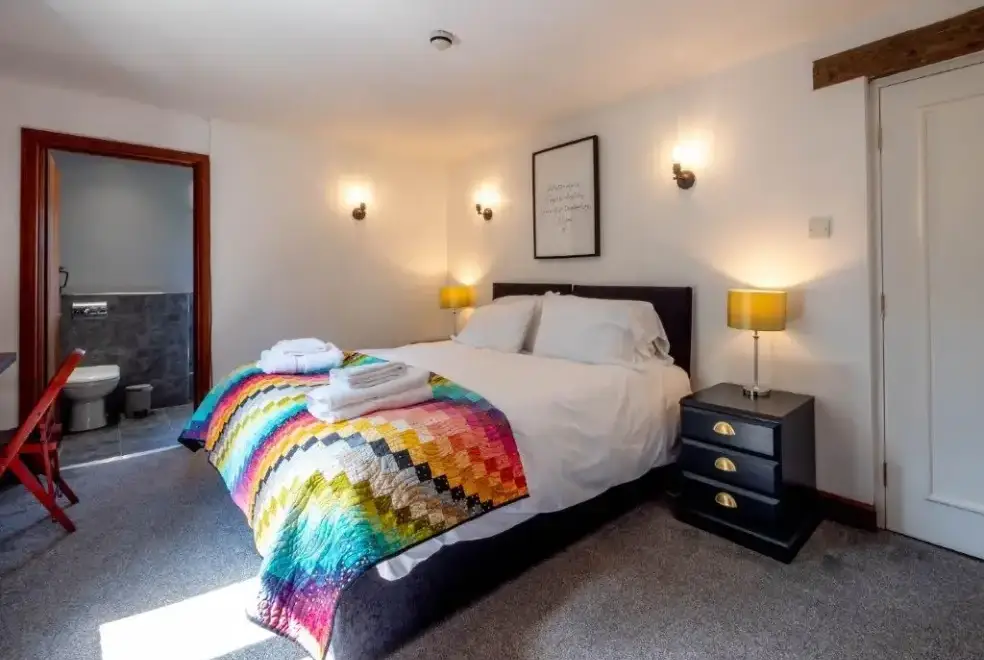 Bedroom at Monnow Valley Studio