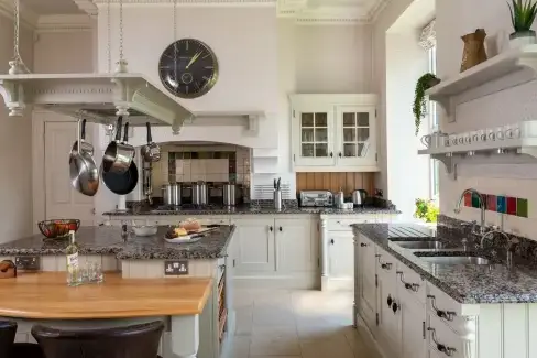 Farmhouse style kitchen at Moorlands Manor, Lancashire