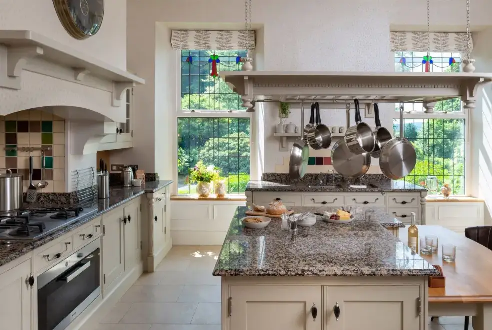 Farmhouse style kitchen at Moorlands Manor