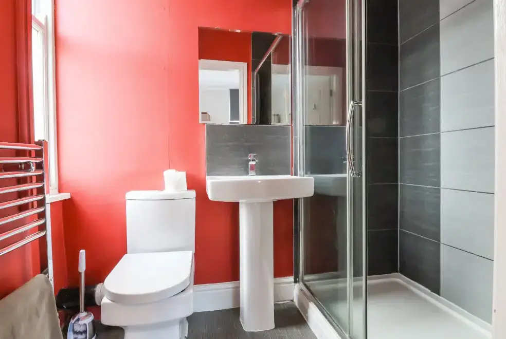 Shower room at Mountain View House