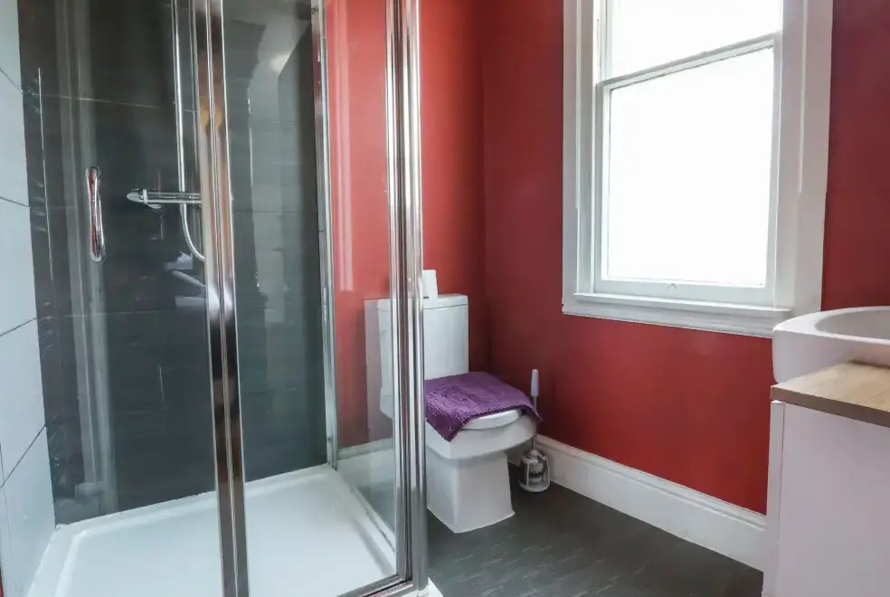 Shower room at Mountain View House