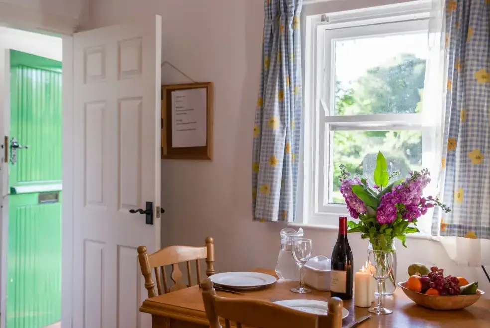 Dining room at Mr McGregors' Cottage