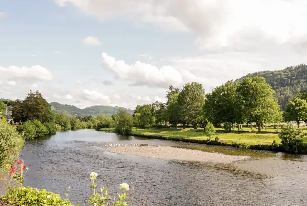 Countryside views at Nant Cottage
