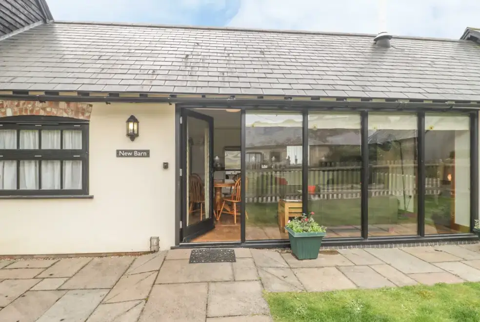 Patio area at New Barn