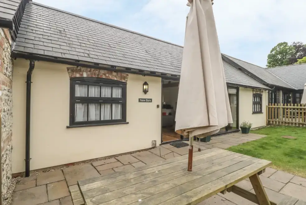 Patio area at New Barn