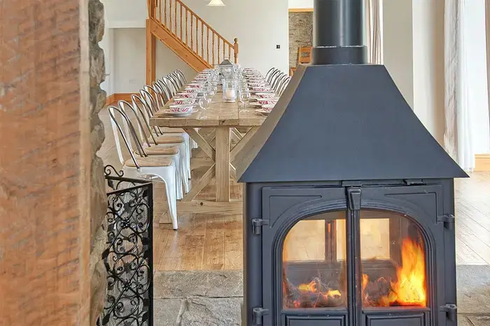 Dining room at New Hall Farmhouse 