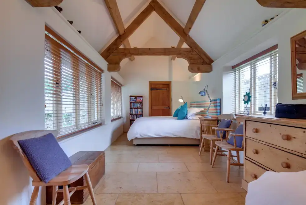 Bedroom at New Yatt Farm