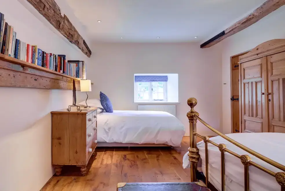 Bedroom at New Yatt Farm