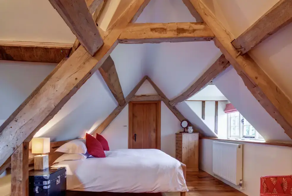 Bedroom at New Yatt Farm