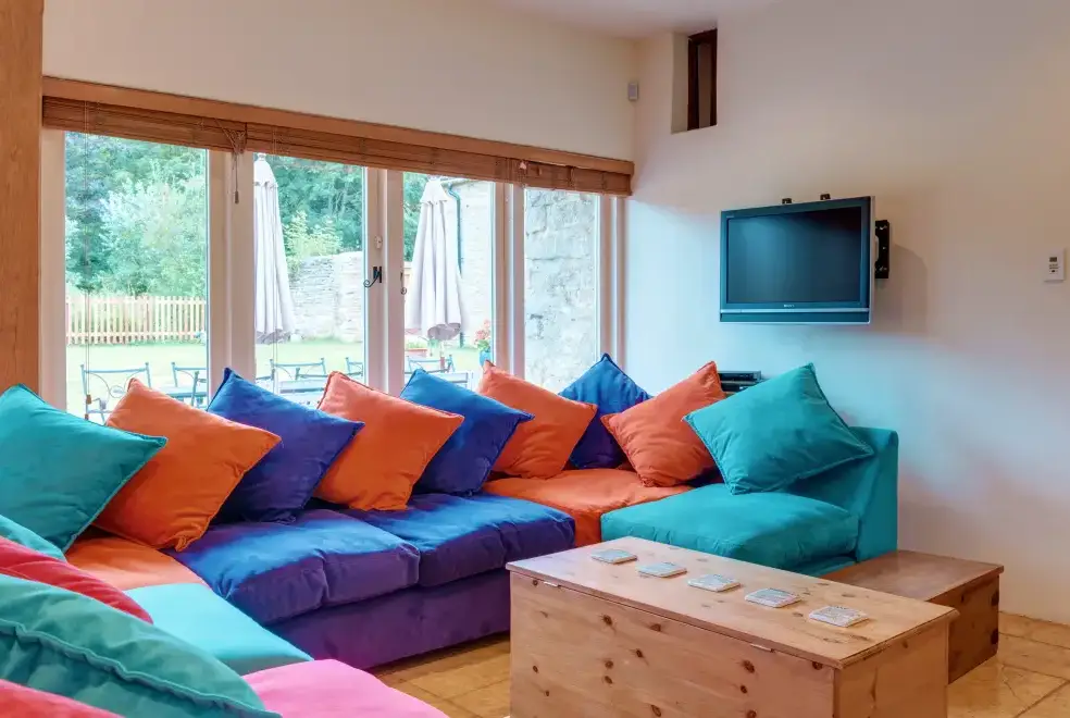 Lounge at New Yatt Farm