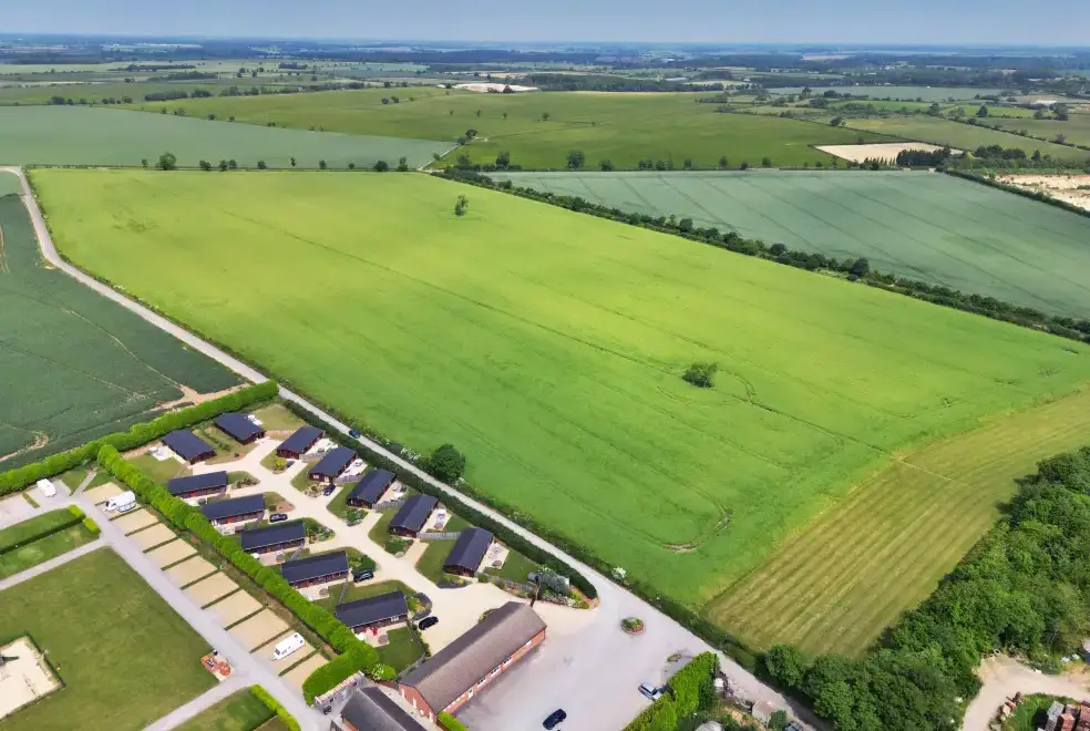 Countryside views at Oak Lodge