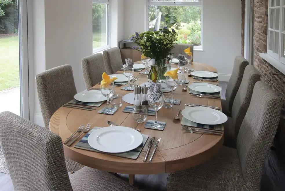 Dining room at Old Barn House, Hereford