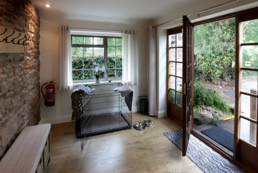 Boot room at Old Barn House, Hereford