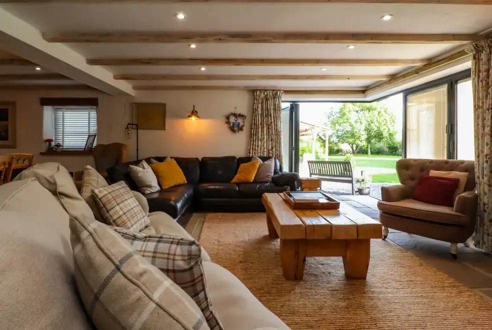 Open plan living area at Old Bell Works