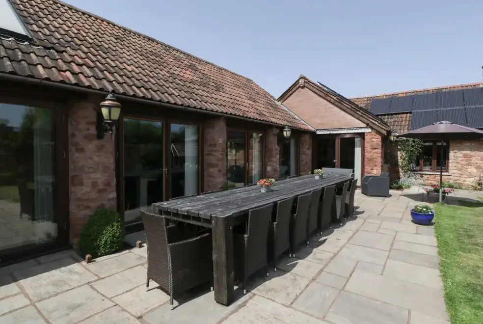 Patio area at Old Byres