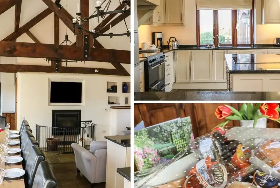 Open plan living area at Old Byres