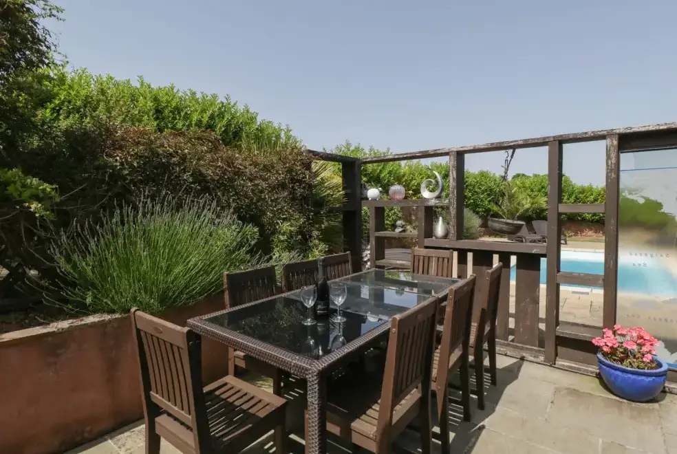 Patio area at Old Byres