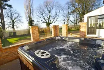 Private Hot Tub at Old Guadaloupe Farm House
