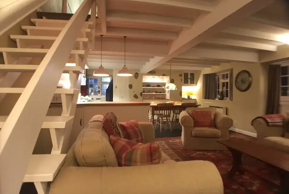 Open plan living area at Old Hundredth