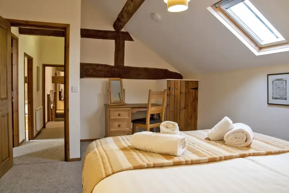 Bedroom at Oliver's Mill with shared Indoor Pool, Sports Court & Play Area