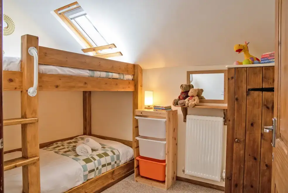 Bedroom at Oliver's Mill with shared Indoor Pool, Sports Court & Play Area