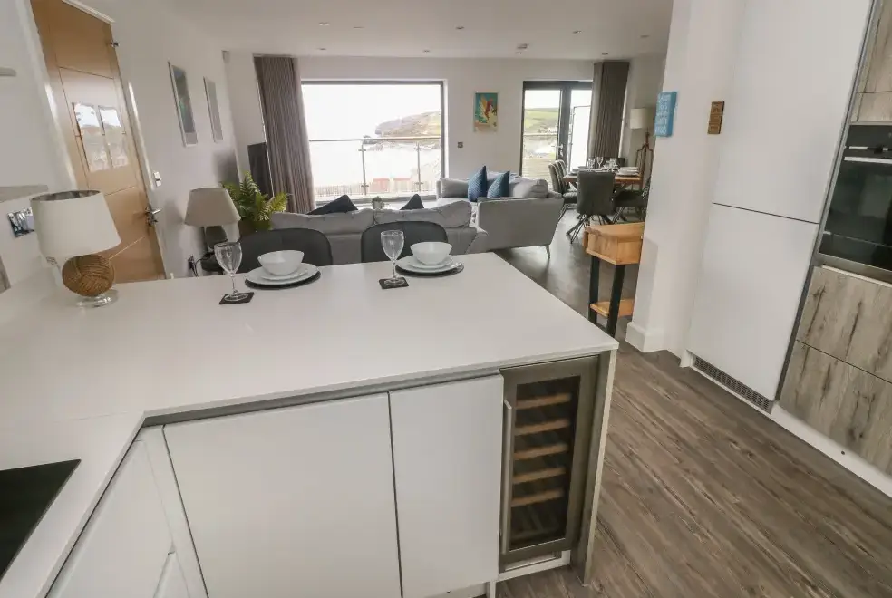 Open plan living area at One Sand Banks